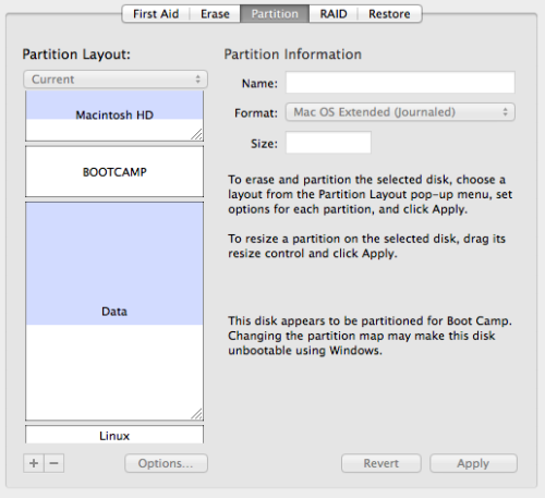 access mac partition bootcamp